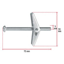 Sujetador Mariposa 1/4" x 3" Fiero por Pieza