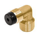 Codo Terminal para Gas 1/2" Flare x 1/2" NPT (13 mm Flare x 13 mm NPT) Foset