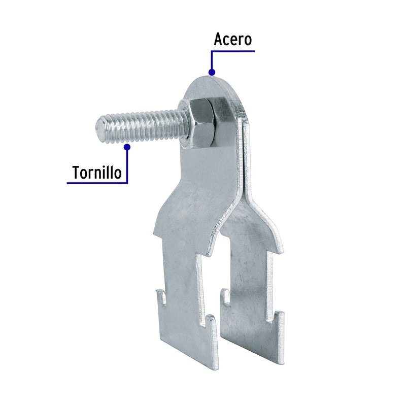 Abrazadera Unicanal 1/2" (13 mm) Volteck