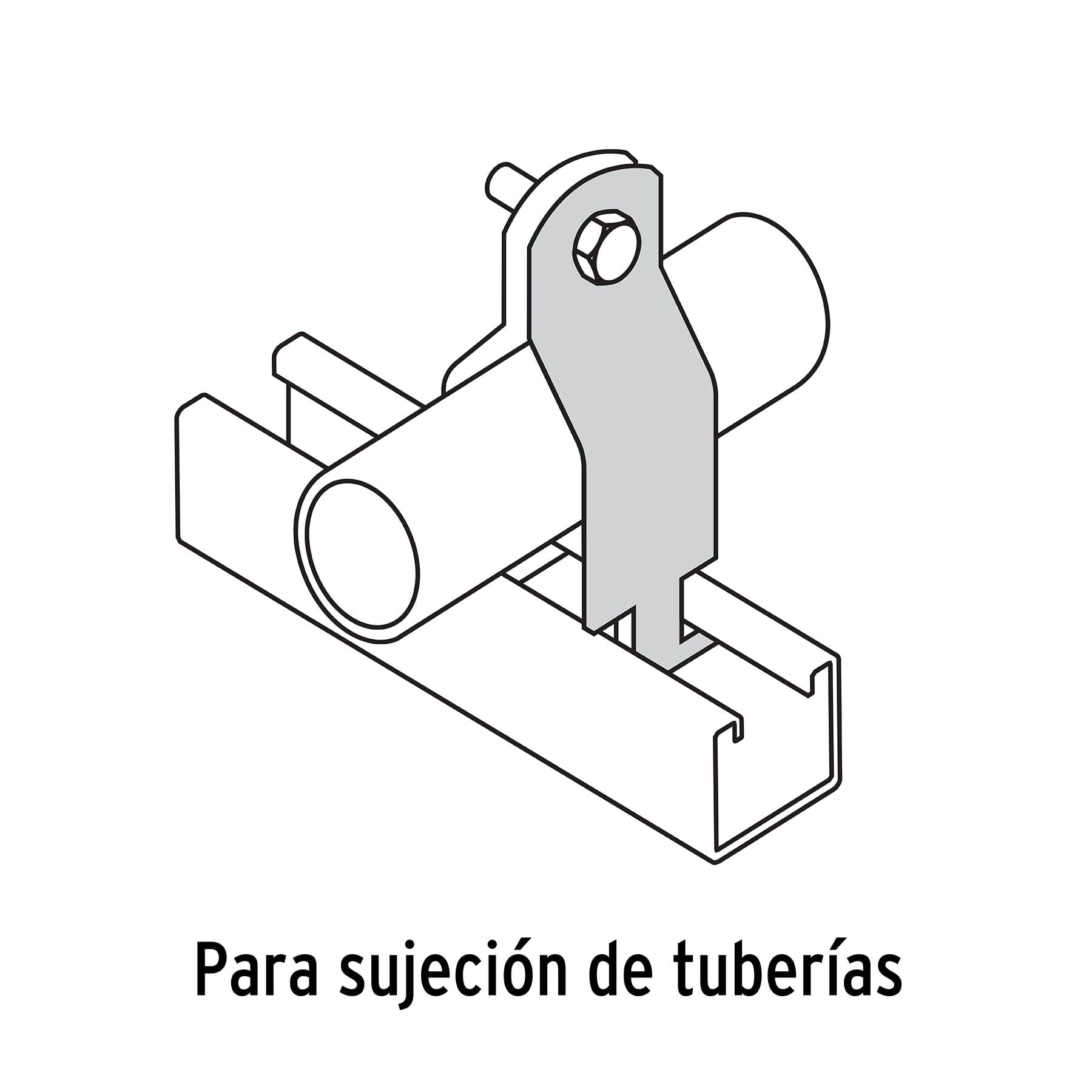 Abrazadera Unicanal 1/2" (13 mm) Volteck