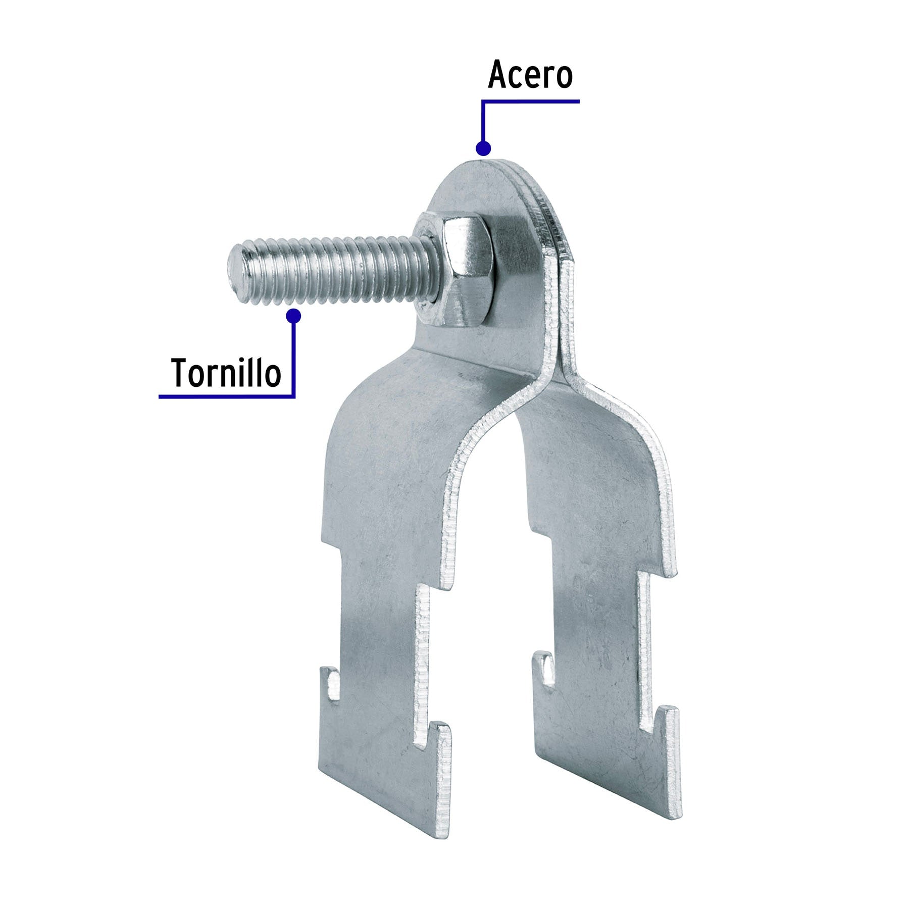 Abrazadera Unicanal 3/4" (19 mm) Volteck