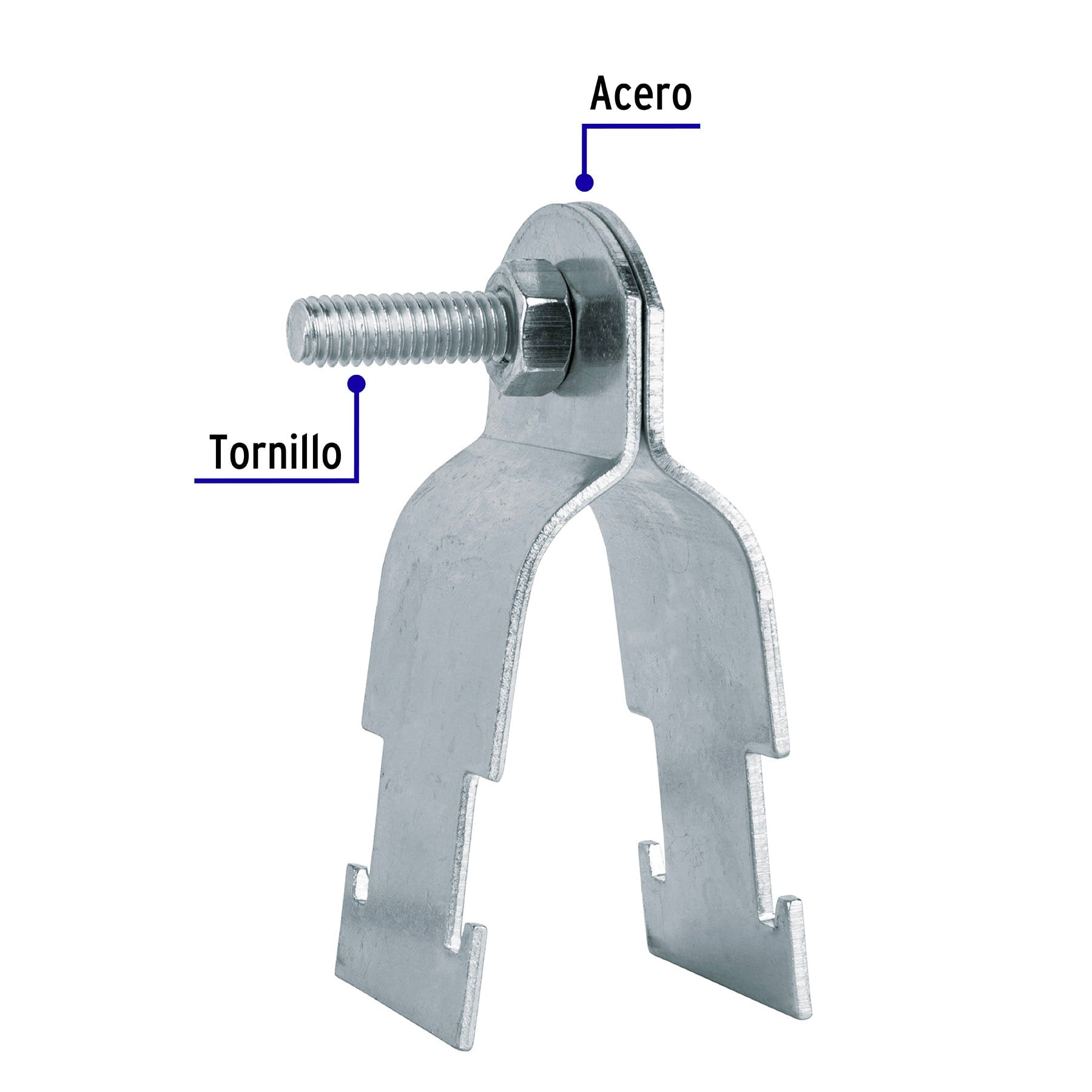 Abrazadera Unicanal 1" (25 mm) Volteck