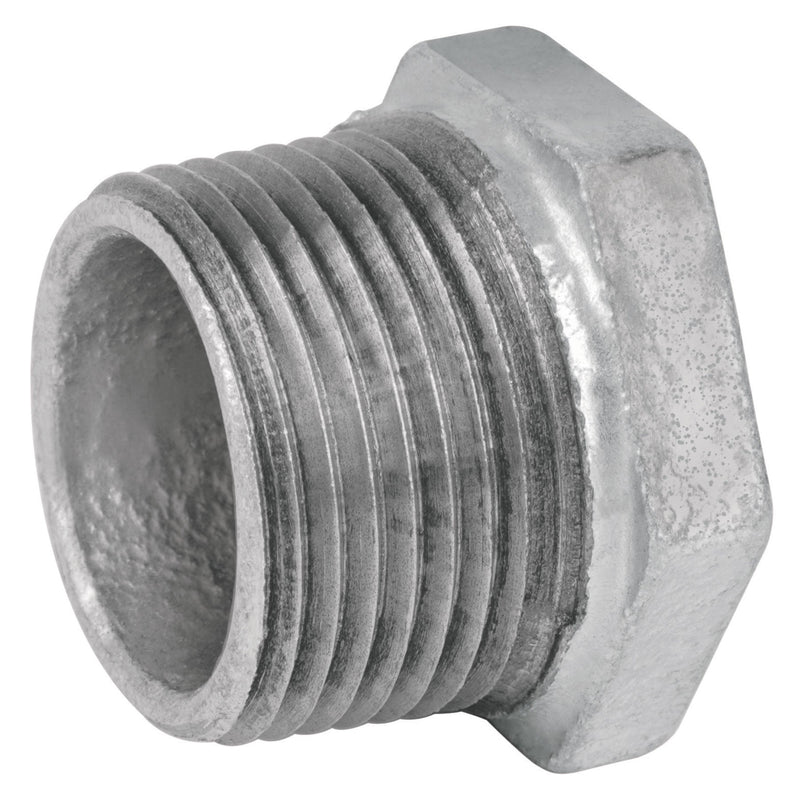 Reduccion Bushing Galvanizada 1/2" (13 mm) x 1/4" (6 mm)