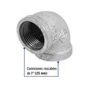 Codo Galvanizado 90° x 1" (25 mm) Galvaflow