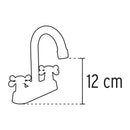 Mezcladora para Lavabo 4" Tipo Bar Manerales Cruceta Foset Basic