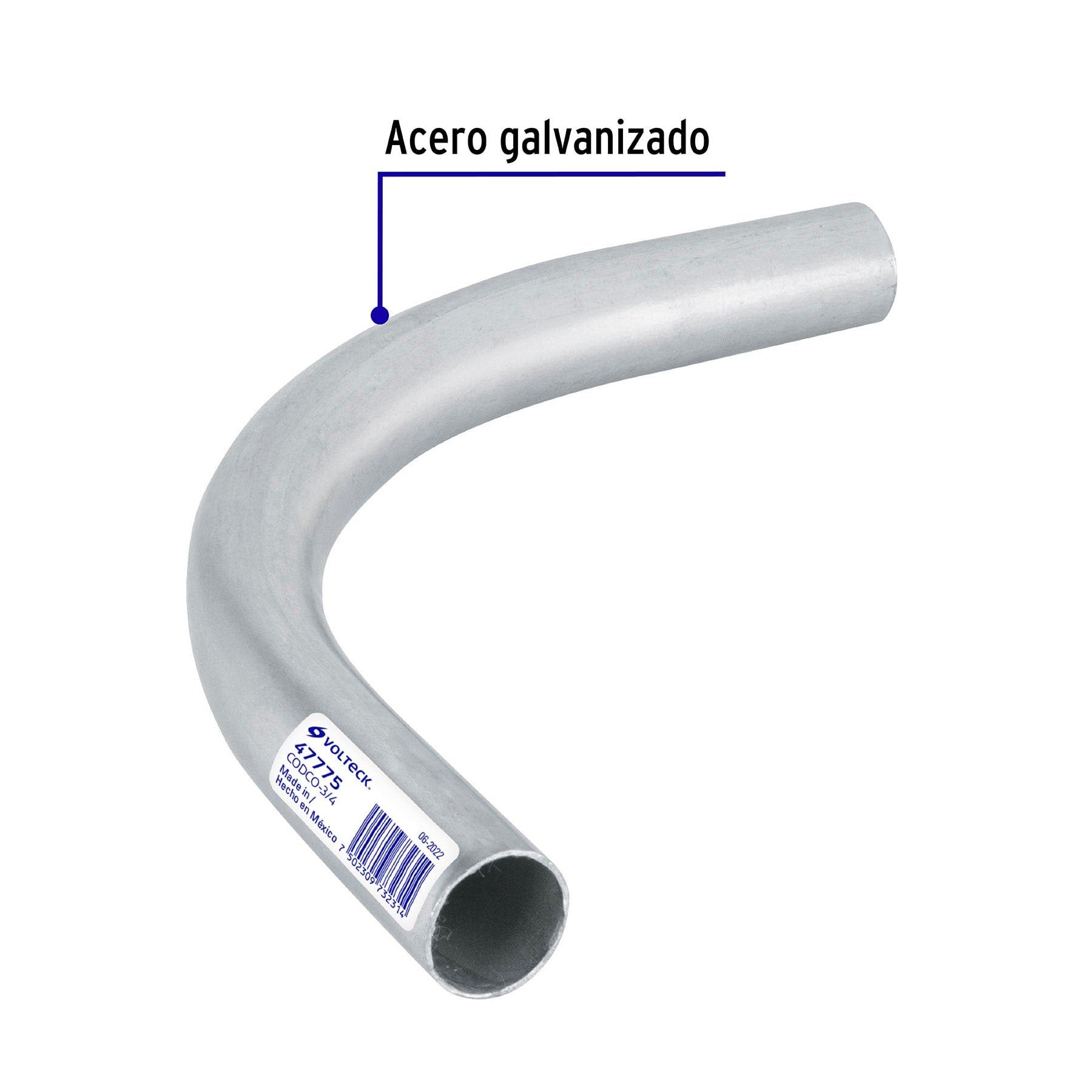 Curva Conduit Pared Delgada  3/4" (19 mm) Volteck