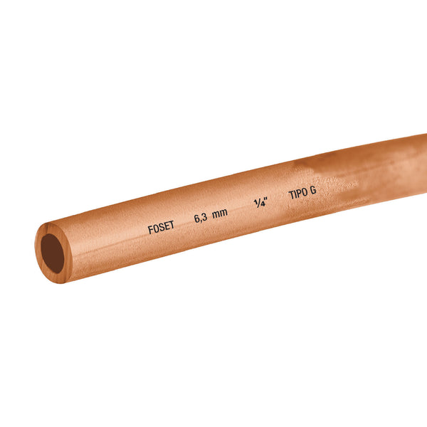 Tubo de Cobre Flexible 1/4" (6 mm) Copperflow
