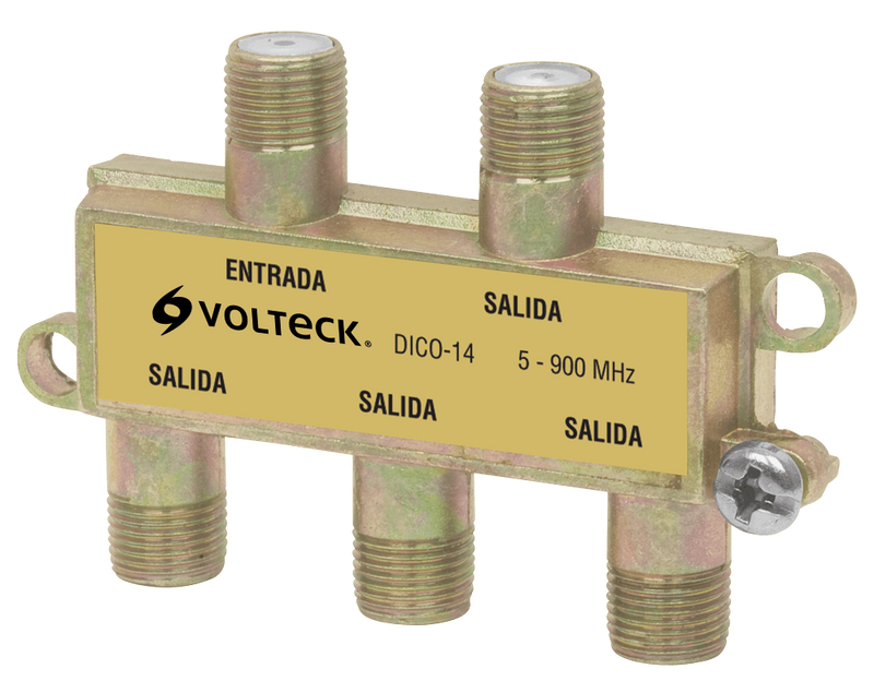 Divisor de 4 Salidas para TV Volteck