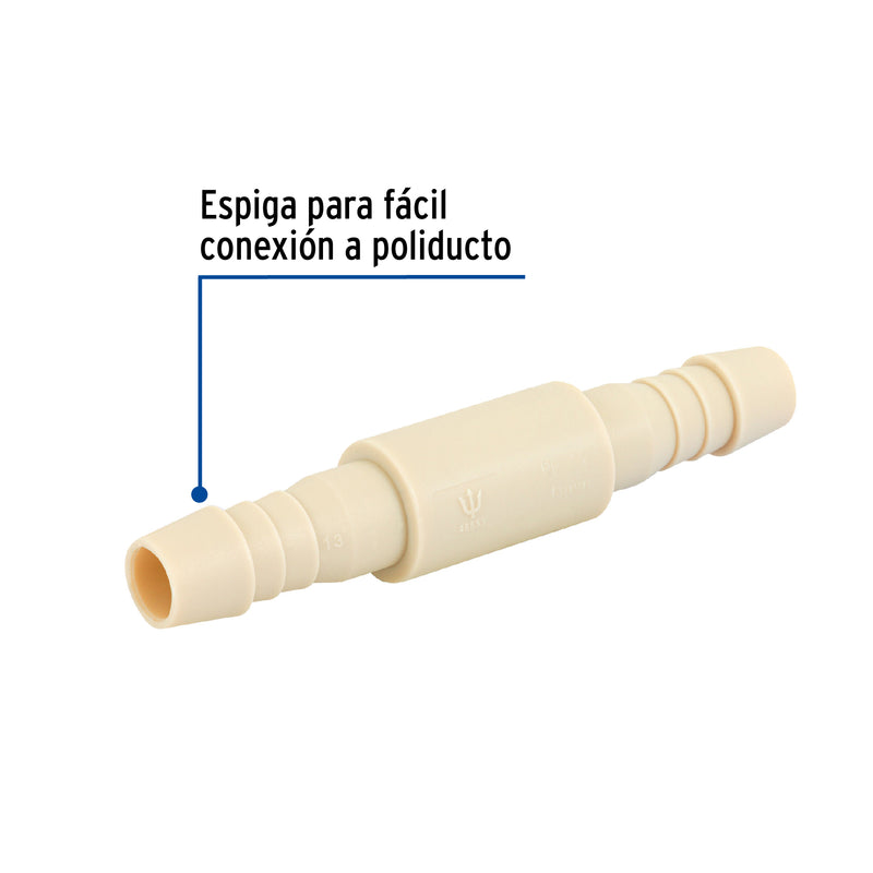 Cople Espiga para Manguera de Polipropileno 1/2" (13 mm)
