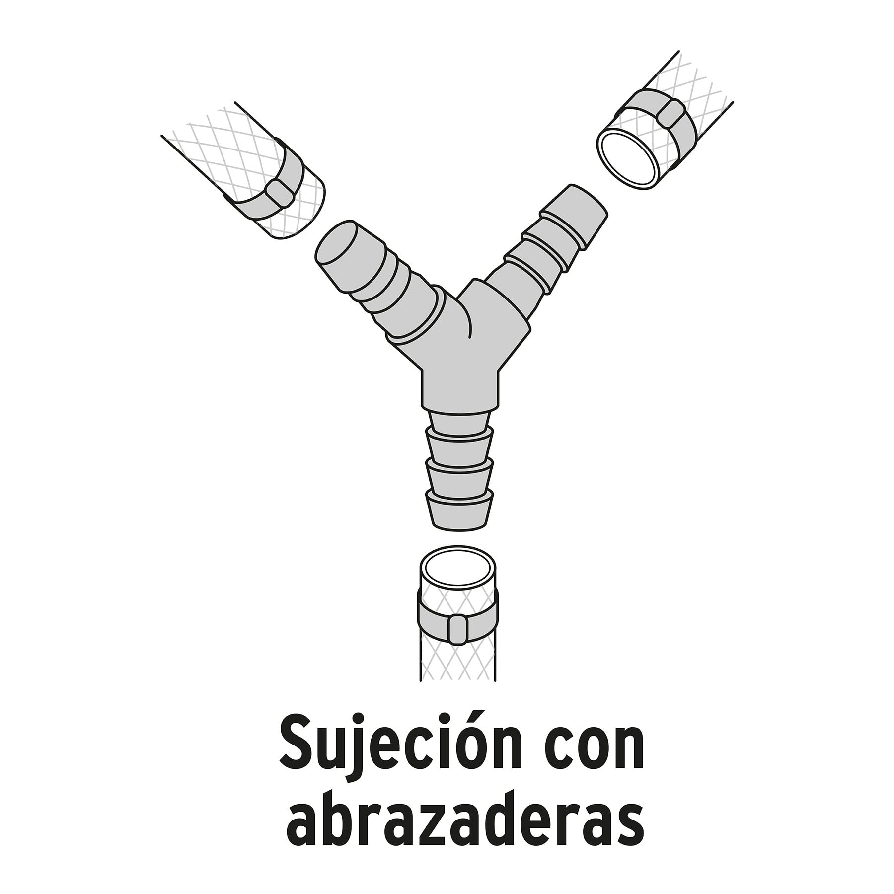 Yee Espiga para Manguera de Polipropileno 1/2" (13 mm)