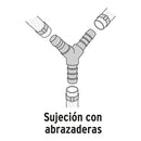 Yee Espiga para Manguera de Polipropileno 1" (25 mm)