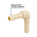 Codo 90° Espiga para Manguera de Polipropileno 3/8" (10 mm)