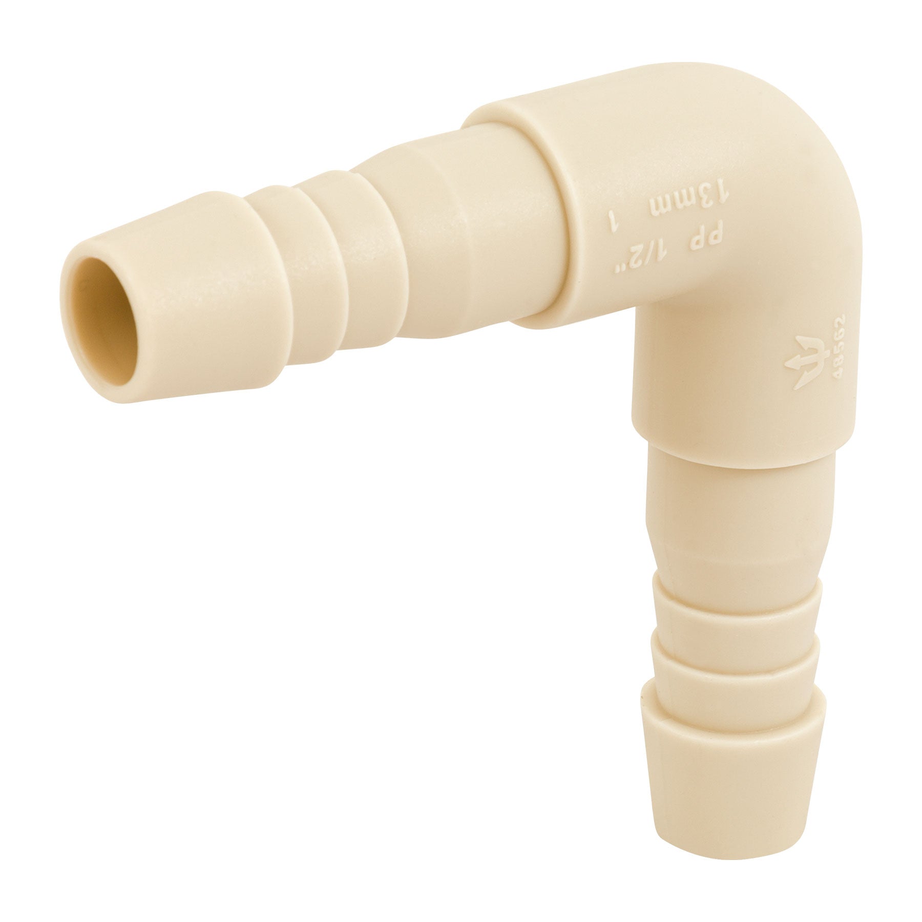 Codo 90° Espiga para Manguera de Polipropileno 1/2" (13 mm)