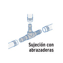 Tee Espiga para Manguera de Polipropileno 3/4" (19 mm)