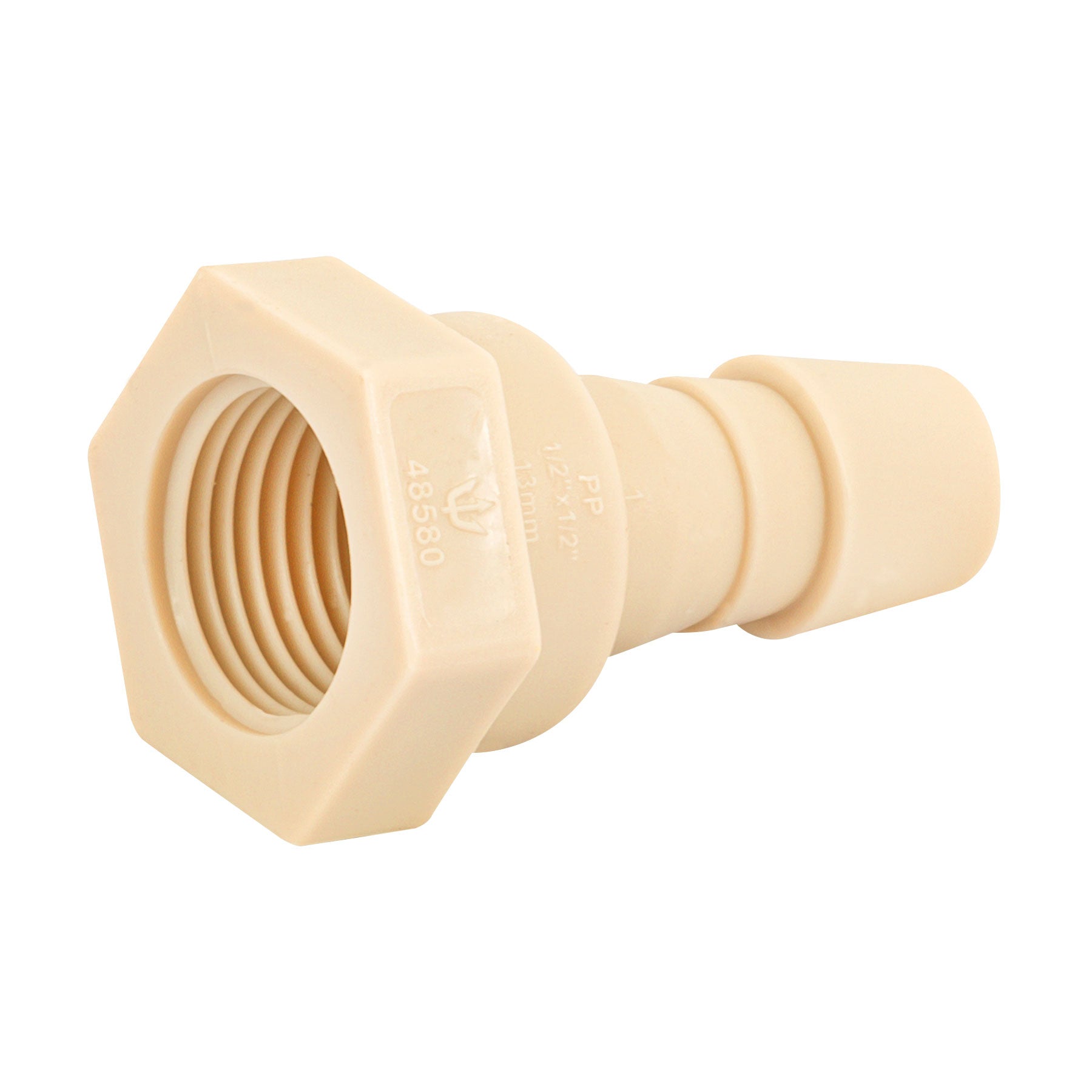 Conector Interior Espiga para Manguera de Polipropileno 1/2" (13 mm)