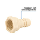 Conector Interior Espiga para Manguera de Polipropileno 3/4" (19 mm)