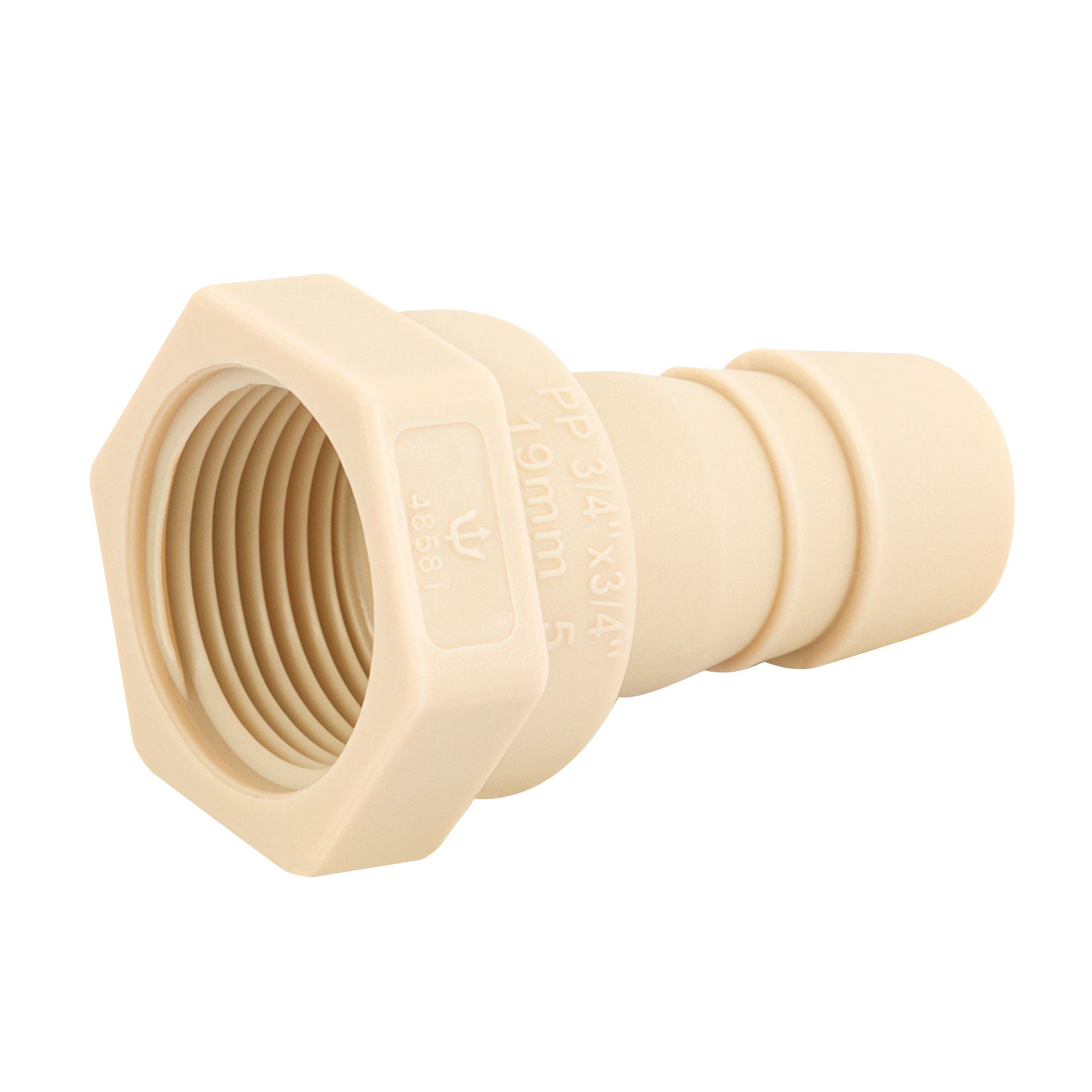 Conector Interior Espiga para Manguera de Polipropileno 3/4" (19 mm)