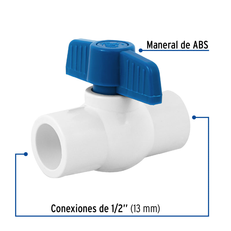 Valvula Esfera PVC Hidraulico Cementar Saniflow 1/2" (13 mm)