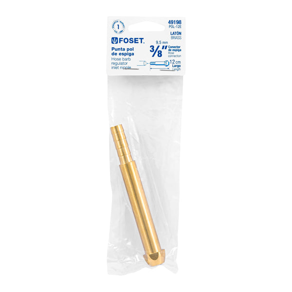 Punta Pol para Gas de 3/8" de Espiga 12 cm Foset