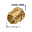 Tuerca Izquierda 7/8" para Gas Foset