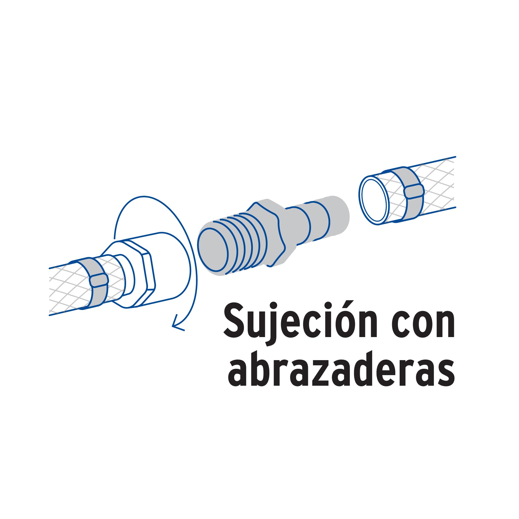 Conector Exterior Espiga para Manguera de Bronce  1/2" (13 mm)