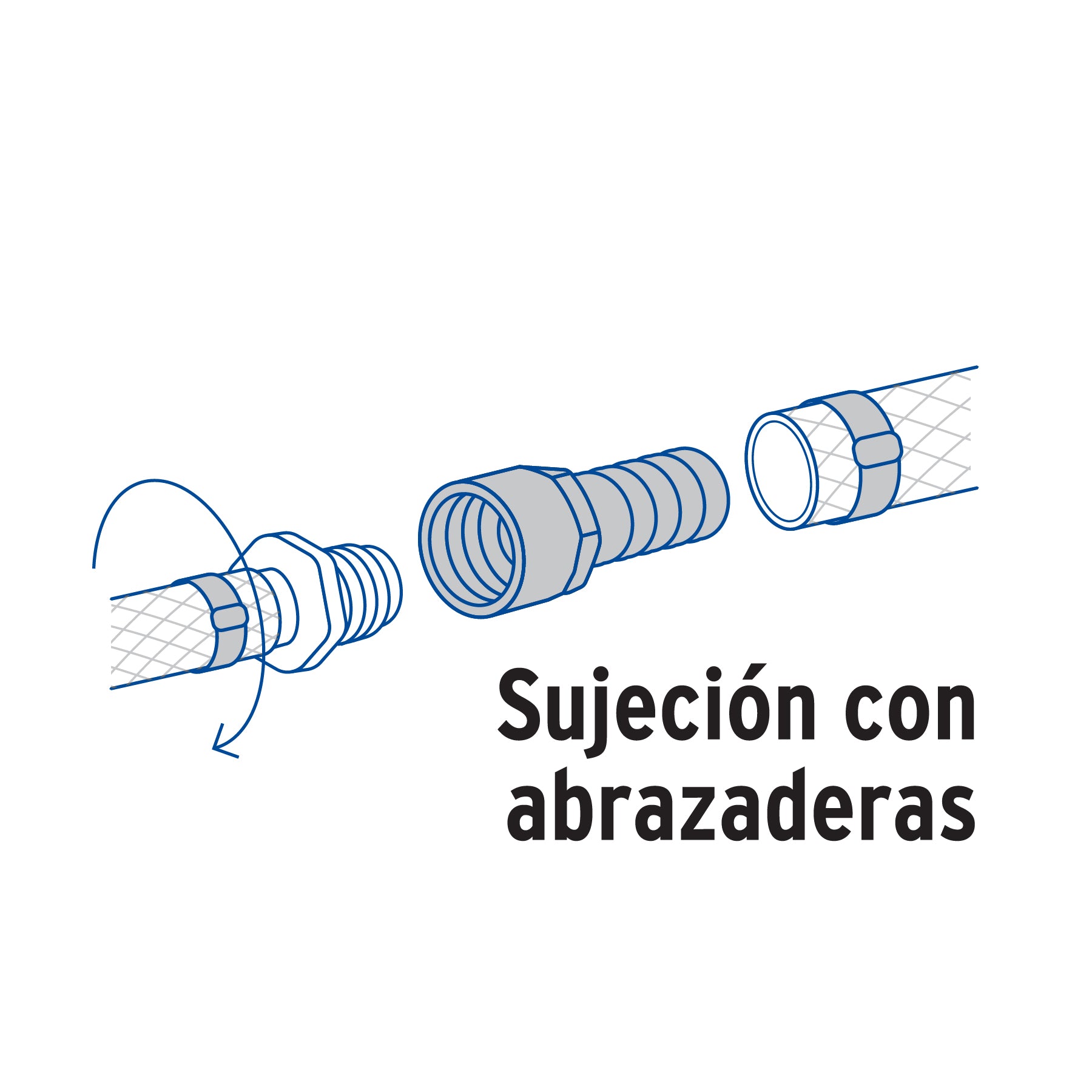 Conector Interior Espiga para Manguera de Bronce  3/4" (19 mm)
