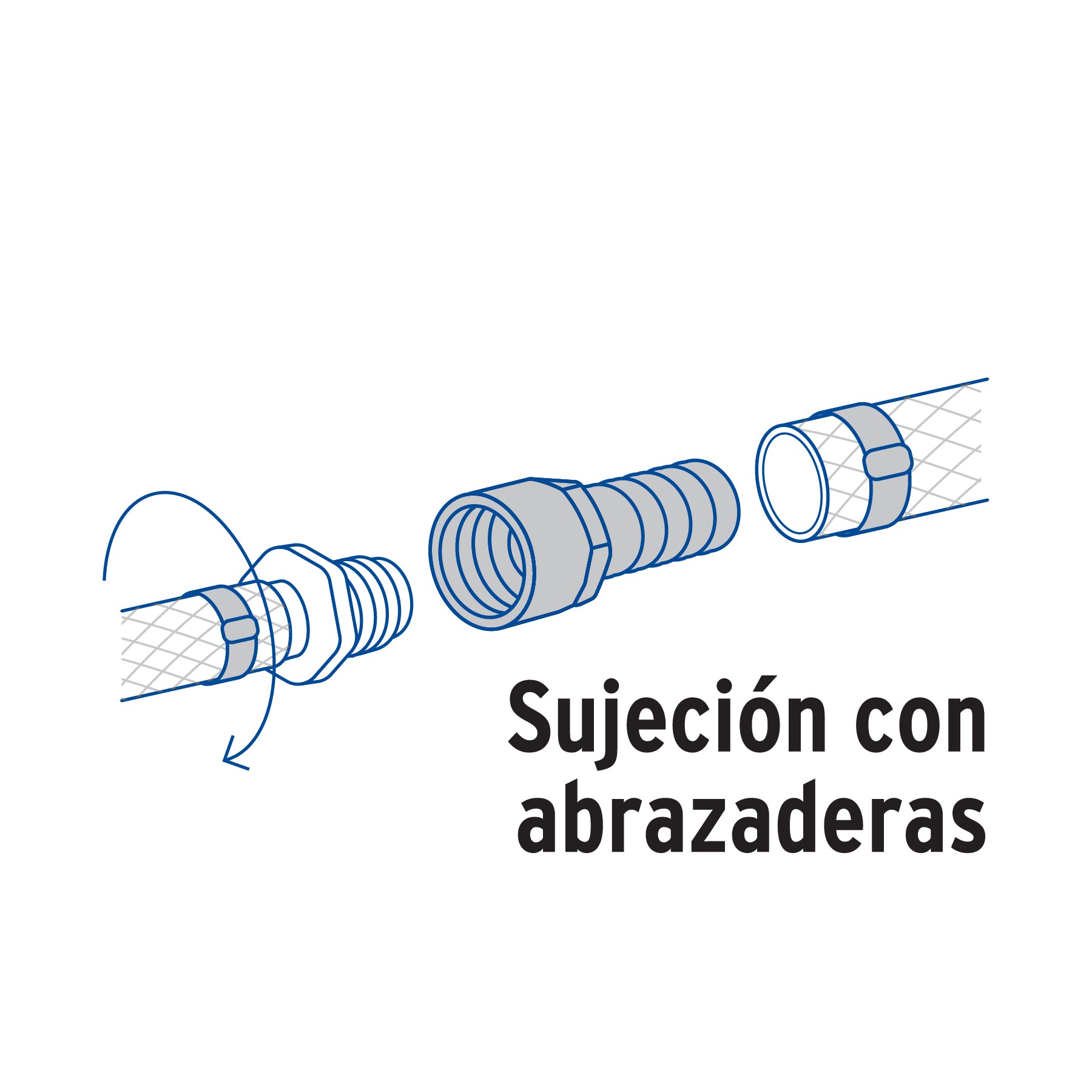 Conector Interior Espiga para Manguera de Bronce 1" (25 mm)