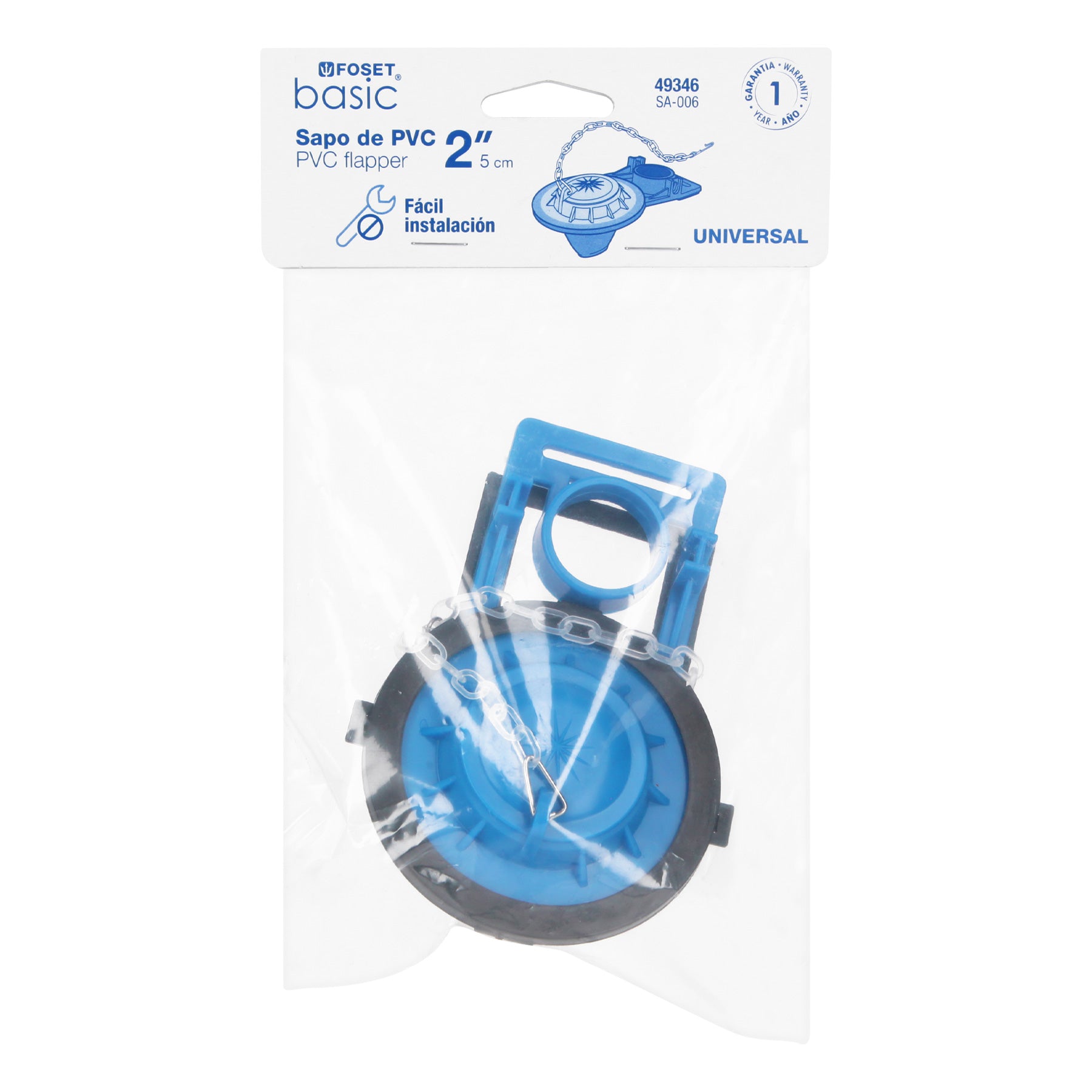 Sapo para W.C. 2" Azul Foset