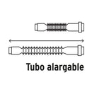 Cespol Flexible Tipo "P" para Lavabo o Fregadero Extra Largo Cromo Foset