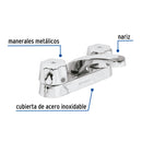 Mezcladora para Lavabo 4" con Manerales Nariz Larga Basic Foset