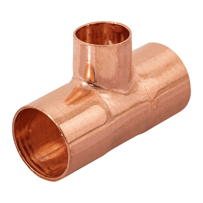 Tee Cobre Reducida 3/4" (19 mm) X 3/4" (19 mm) x 1/2" (13 mm) Copperflow