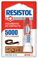 Pegamento de Contacto 5000 Tubo de 21 ml Piel y Calzado Transparente Resistol