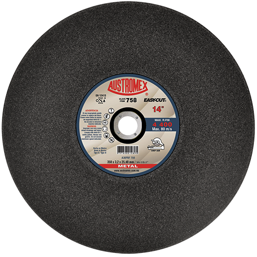 Disco corte de metal 14 negro