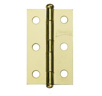 Bisagra Latonada Perno Remachado Cuadrada Phillips 830 CTP L 3" X 3"