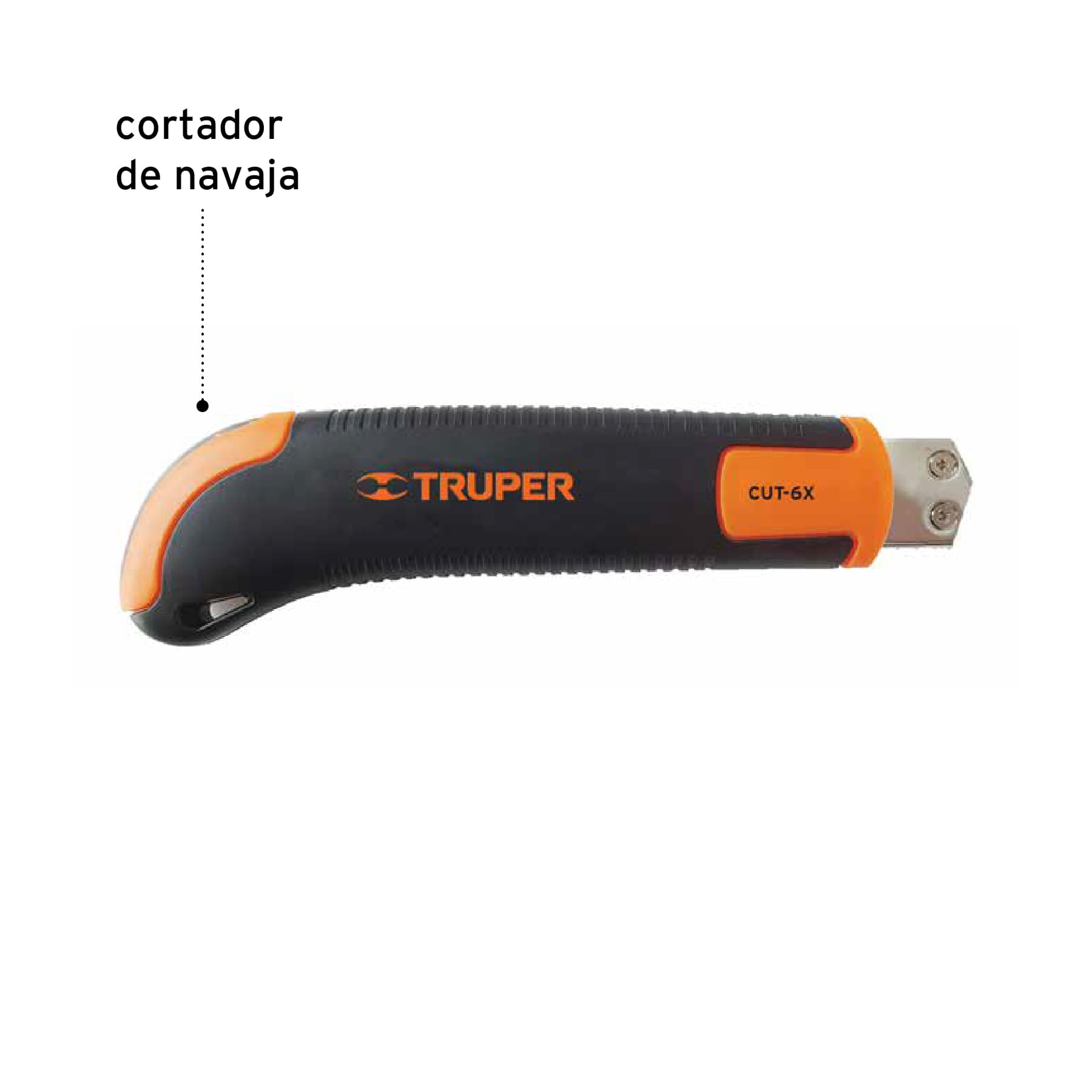 Cutter 18 mm Cuerpo de Plastico Alma Metalica con Grip Truper