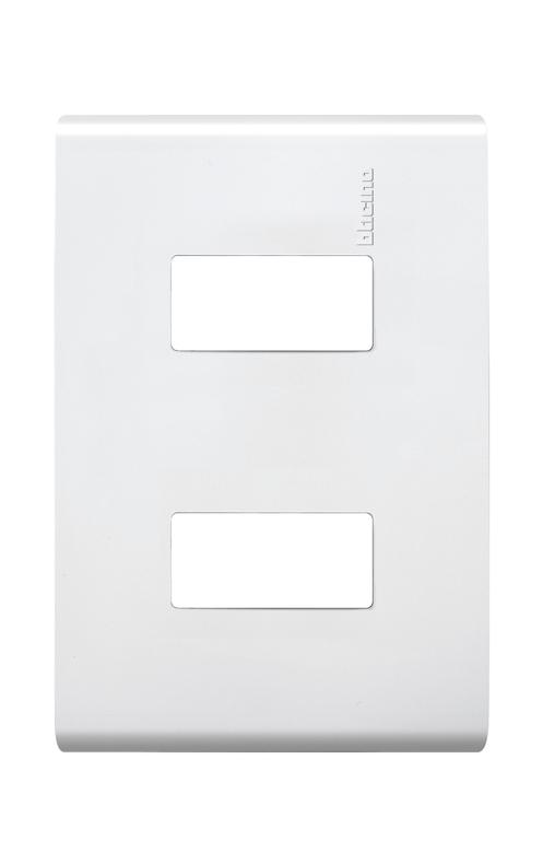 Placa 2 Modulos Blanca Modus Bticino