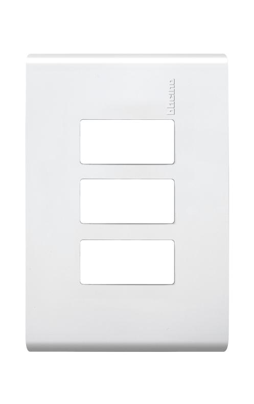 Placa 3 Modulos Blanca Modus Bticino