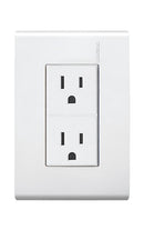 Toma de Corriente Duplex 2P + T con Placa Blanca Modus Bticino