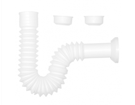 Cespol Flexible Tipo "P" para Lavabo o Fregadero Coflex