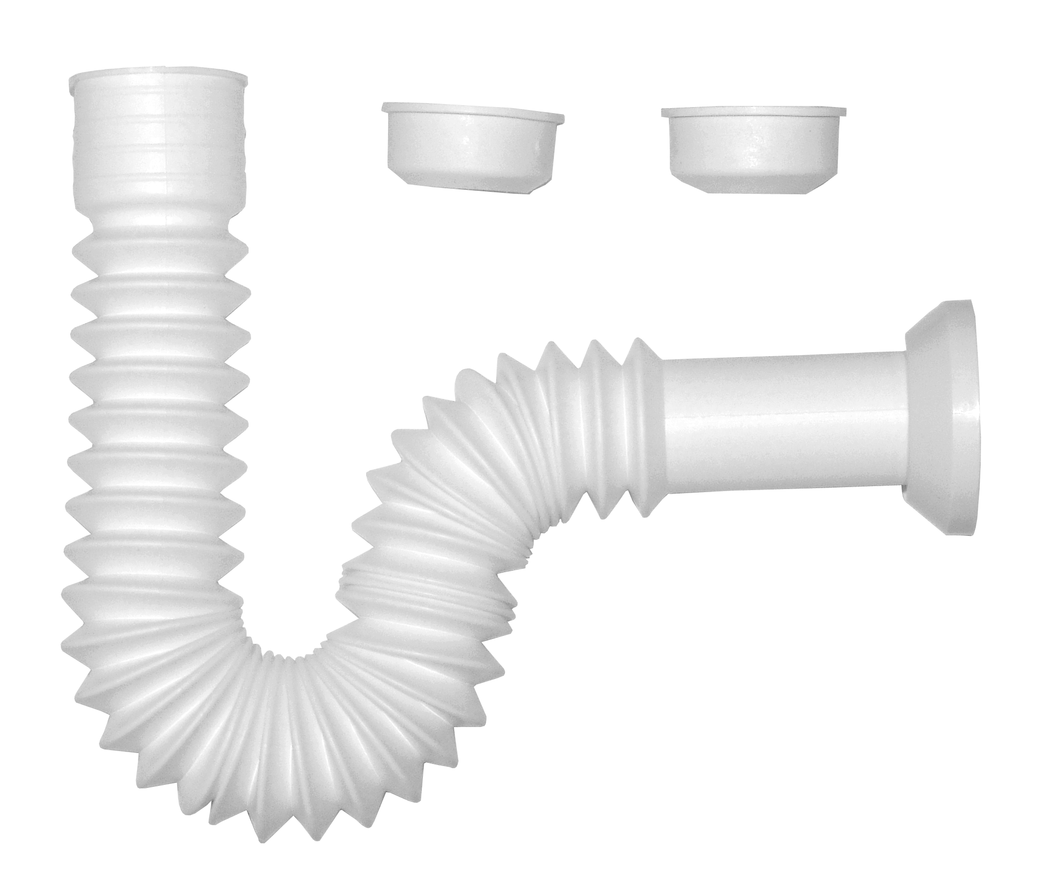 Cespol Flexible Tipo "P" para Lavabo o Fregadero Coflex