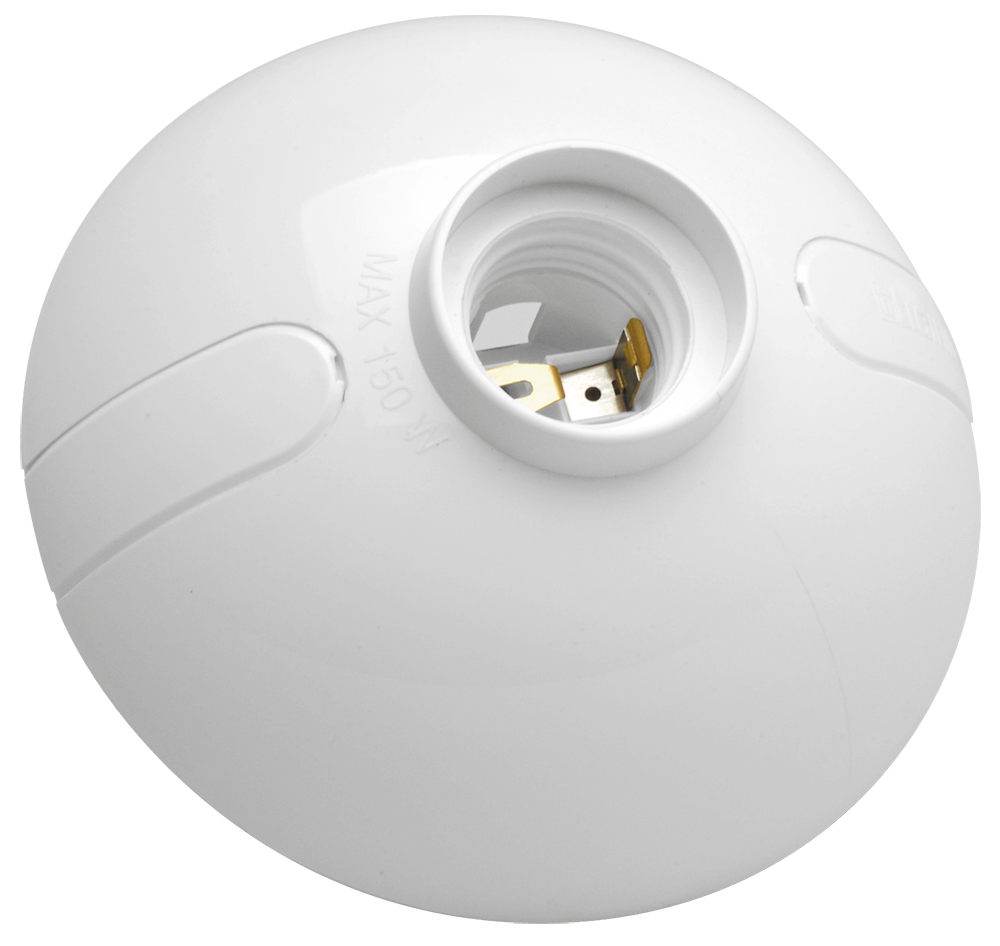 Portalampara Oval para Foco Tradicional Blanco Bticino