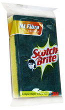 Almohadilla de Fibra y Esponja Accion Dual Scotch Brite