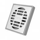 Coladera Cuadrada de ABS con Rejilla Cromada Coflex