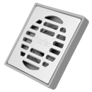 Coladera Cuadrada de ABS con Rejilla Cromada Coflex