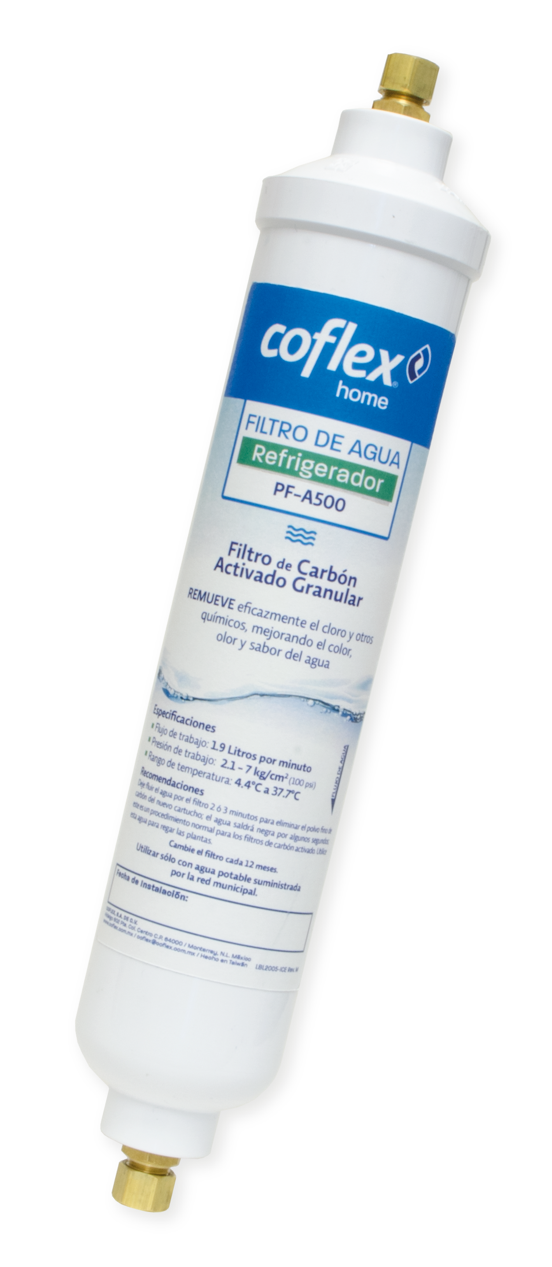 Filtro para Agua de Carbon Activado para Refrigerador Coflex