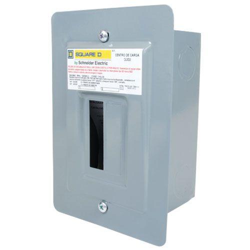 Centro de Carga Domestico Square D 2 Circuitos de Empotrar 2F 3H 120/240 V
