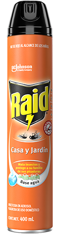 Insecticida Raid Casa y Jardin en Aerosol 400 ml Johnson