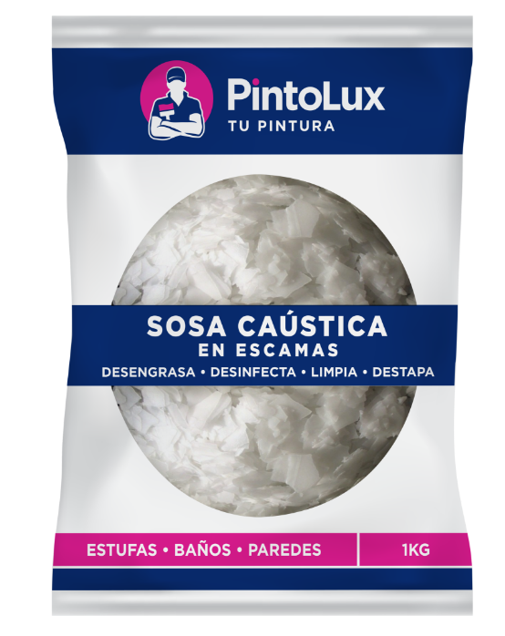 Sosa Caustica en Escamas 1 Kilo Pintolux