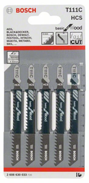 Hoja de Sierra de Calar Corte Basico Madera T 111 C Bosch