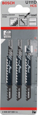 Hoja de Sierra de Calar Corte Basico Madera U 111 D Bosch
